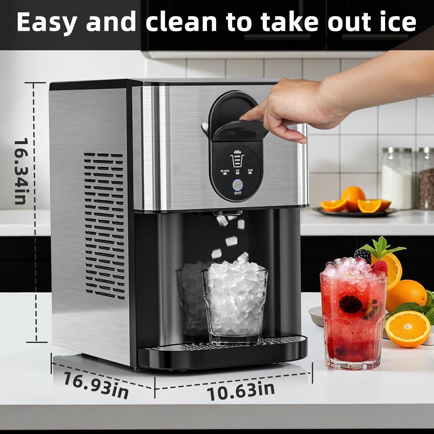 Fabricador de Hielo Nugget Antarctic Star 19.96 kg/24H Acero Inoxidable