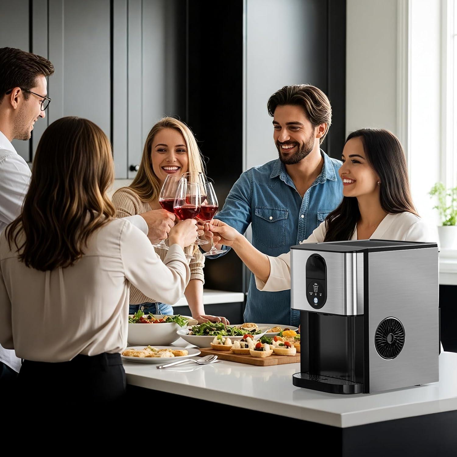 Fabricador de Hielo Nugget Antarctic Star 19.96 kg/24H Acero Inoxidable