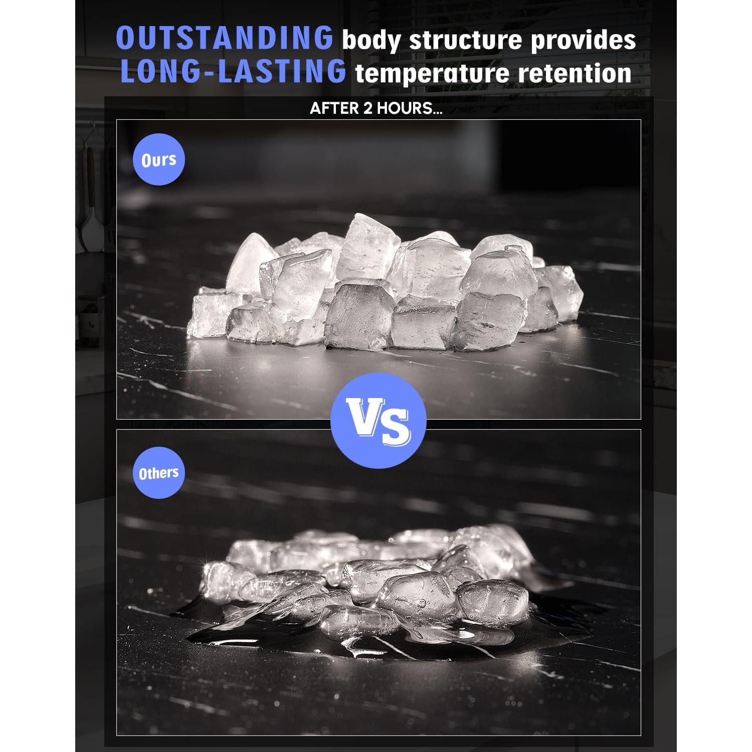 Máquina de Hielo Nugget Maksone 20kg/24h, Control APP, 7 Min