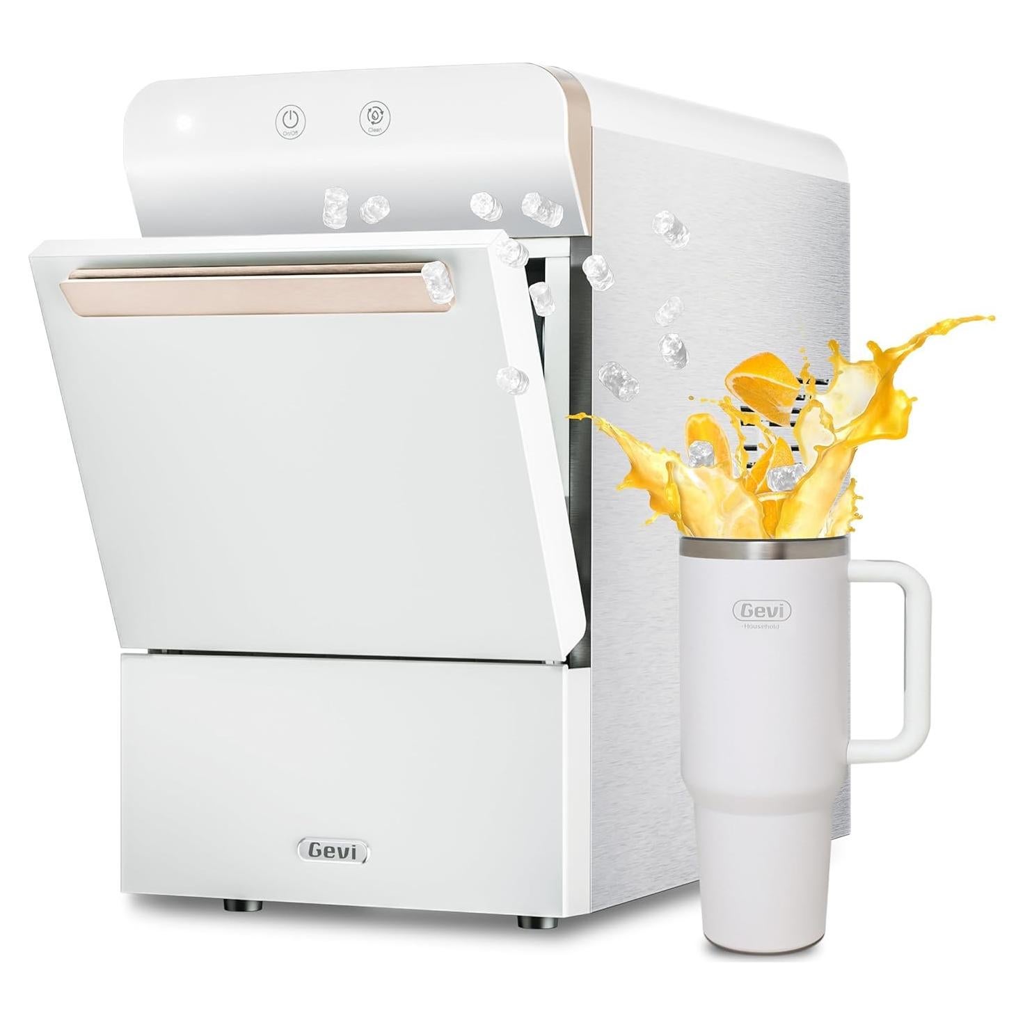 Fabricante de Hielo Nugget Gevi GIMN-1000B 17.24 kg/24h Blanco