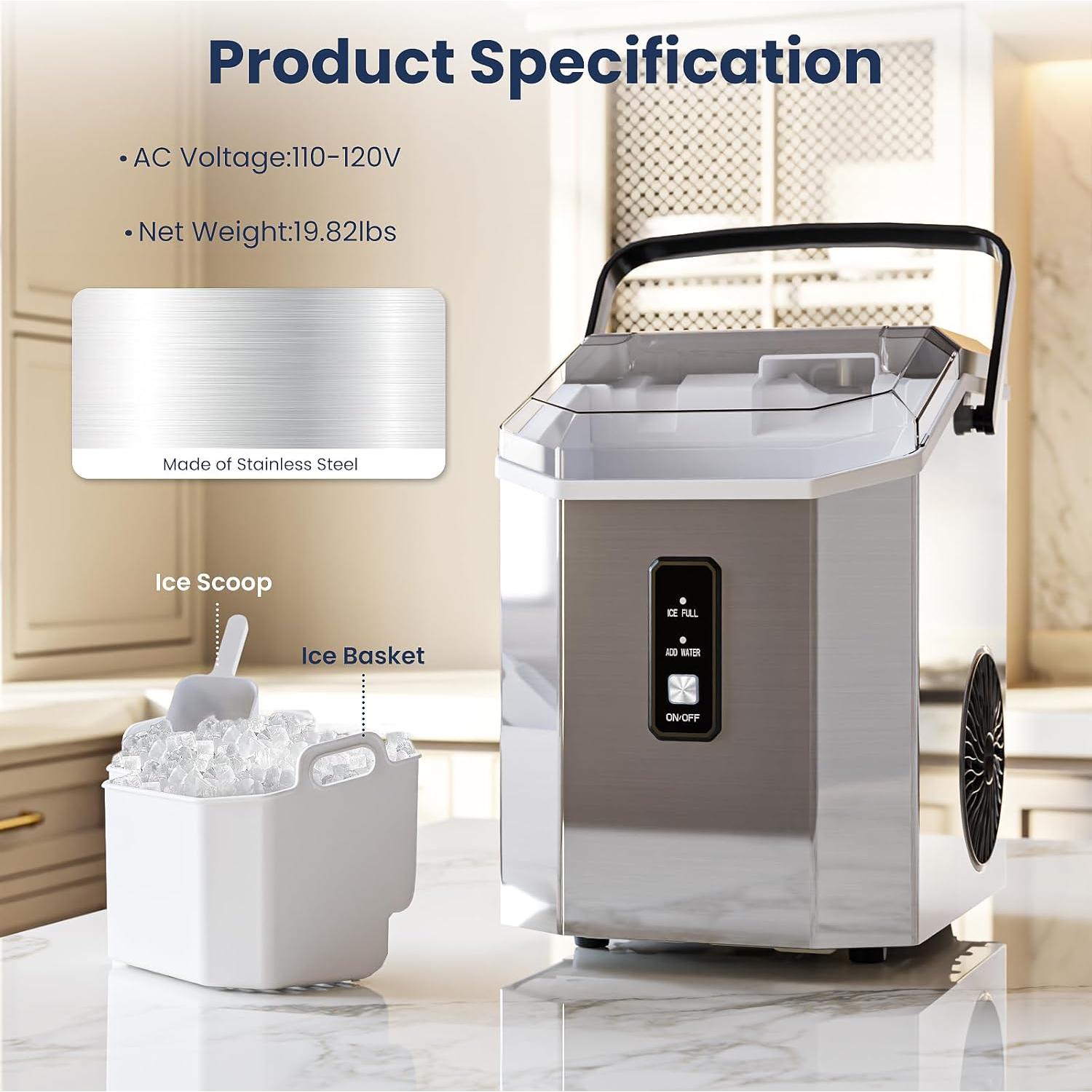 Fabricador de Hielo Nugget Antarctic Star Z5815NAS-SP-R8 15.88kg