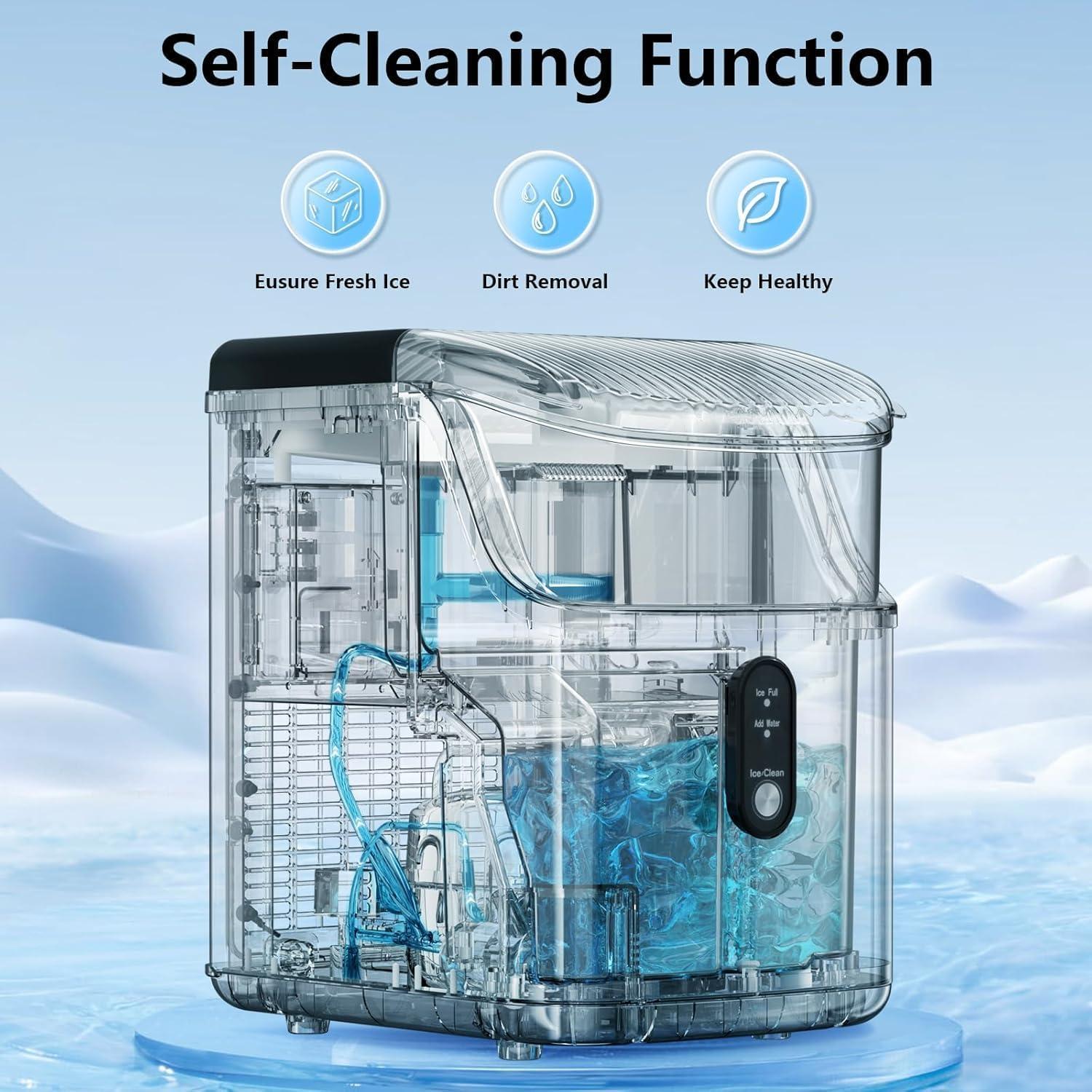 Fabricador de Hielo Nugget Antarctic Star 15.42Kg/24H Plata