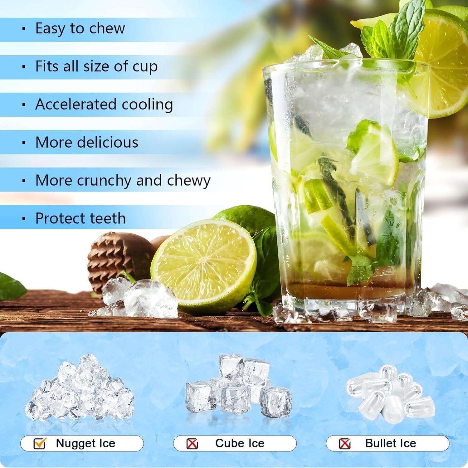 Fabricador de Hielo Nugget Antarctic Star 15.42Kg/24H Plata