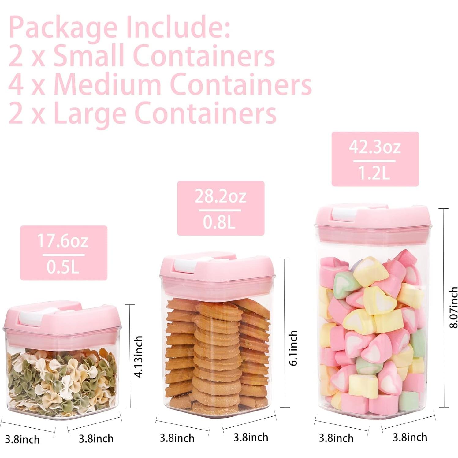 Contenedores de Almacenamiento U-QE - 8 Piezas Herméticos 6.37L