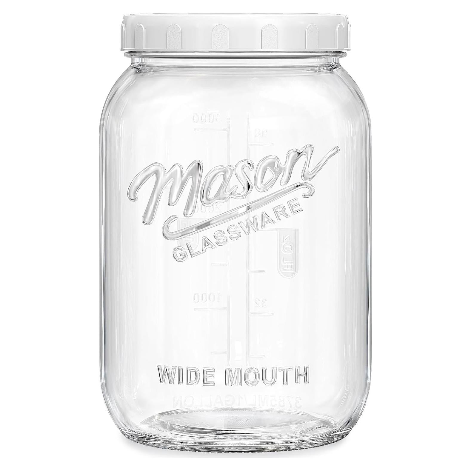 Tarro de Vidrio de 3.785 L con Tapa Hermética Folinstall