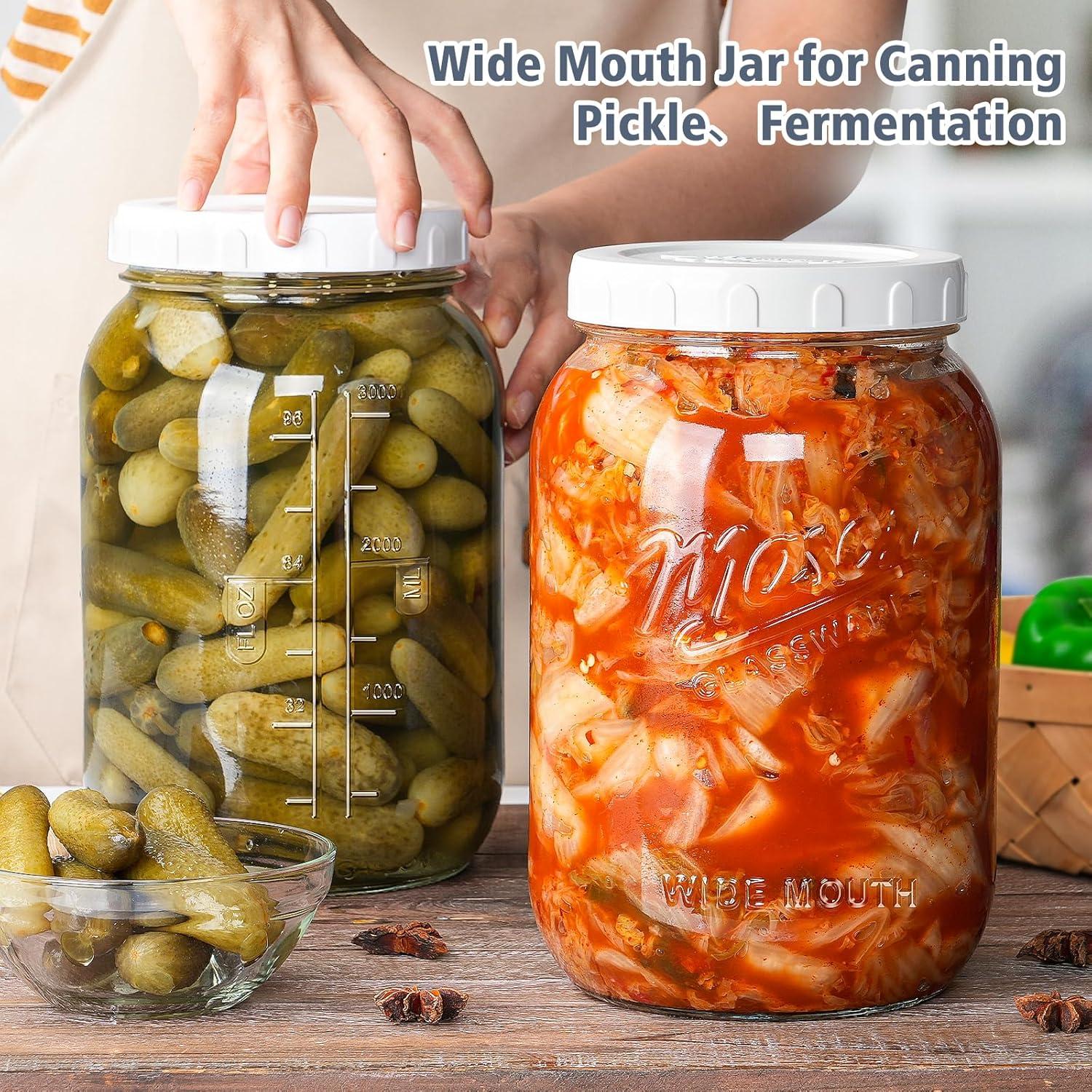 Tarro de Vidrio de 3.785 L con Tapa Hermética Folinstall