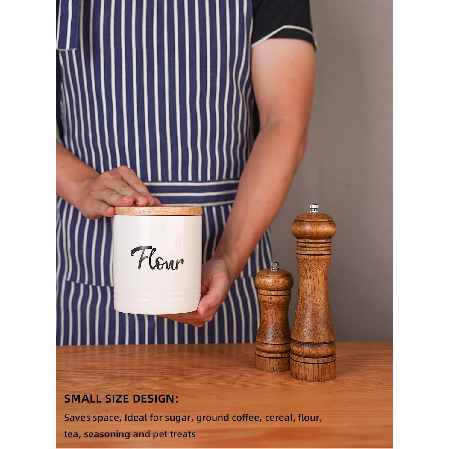 Contenedor de Almacenamiento de Comida LEETOYI Porcelana Blanco 11.4 cm