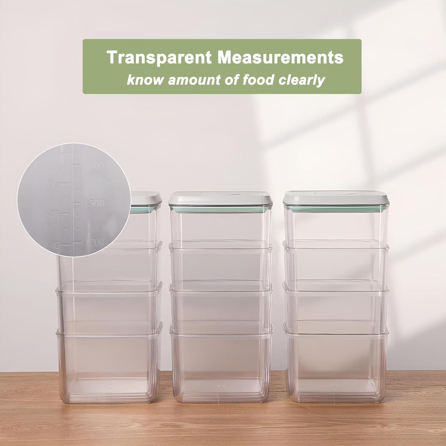 Contenedores Herméticos de Alimentos Kahyeets 2700ml - 3 Piezas