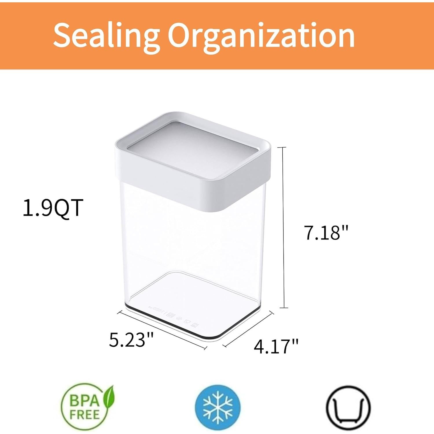 Caja de Almacenamiento de Alimentos Vacane 1800ml Hermética