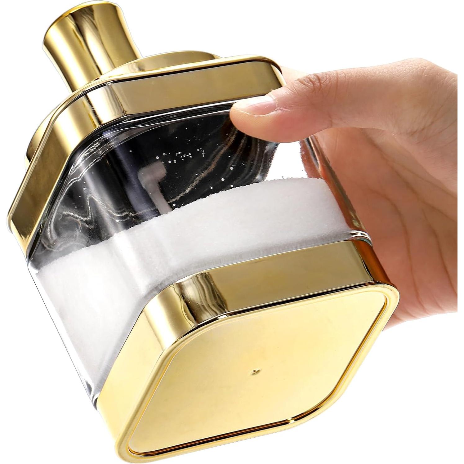 Juego de 2 tarros de condimentos Mezchi dorados 340 ml