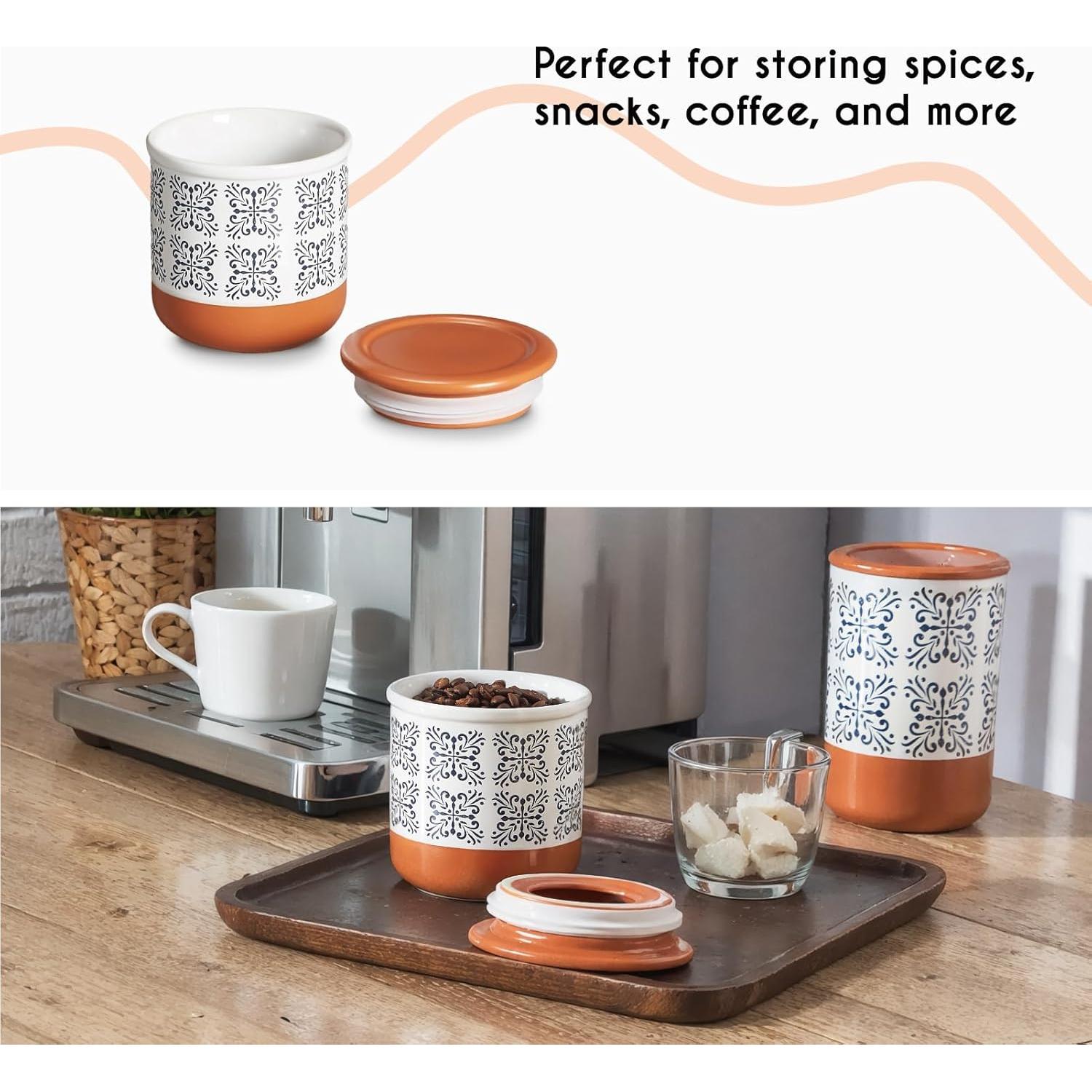 Conjunto de Tarros de Cerámica JoDeVi - 3 Piezas Herméticas