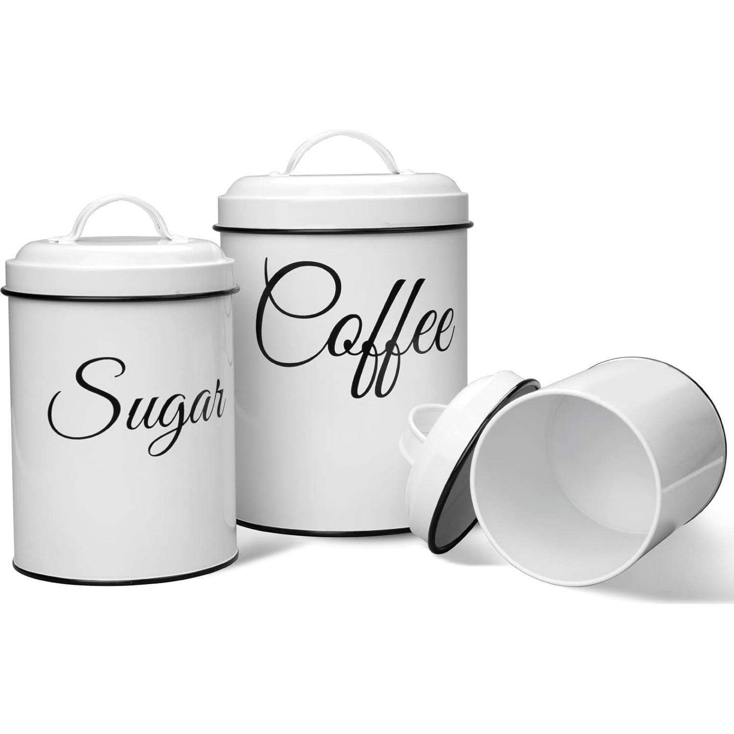 Conjunto de 3 Tarros Herméticos Fashionwu para Cocina Blanca