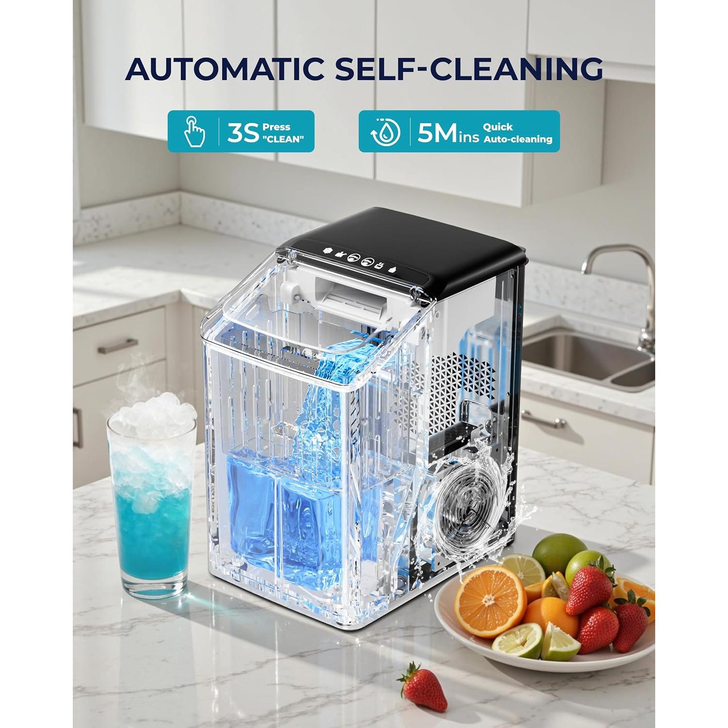 Fabricante de Hielo en Nuggets EUHOMY IM026-N 18.14kg/día