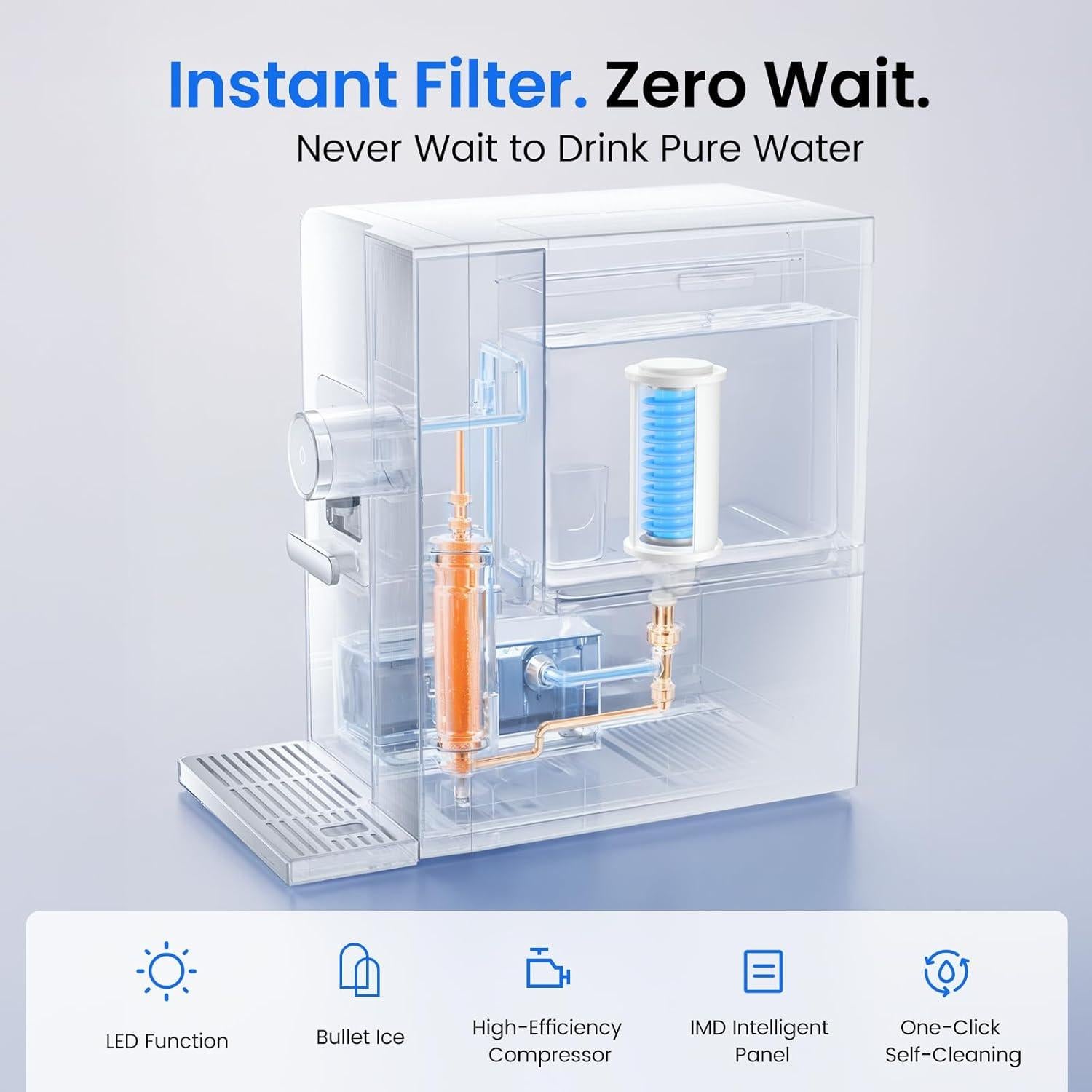 Dispensador de Agua Caliente y Fría NEESMOCO 3L 1500W