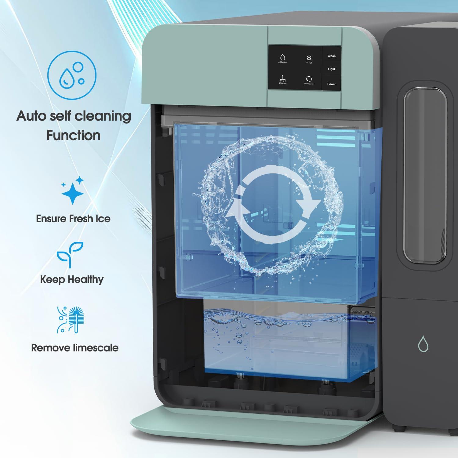 Máquina de Hielo Nugget VECYS IC1501 Portátil 20 kg Verde