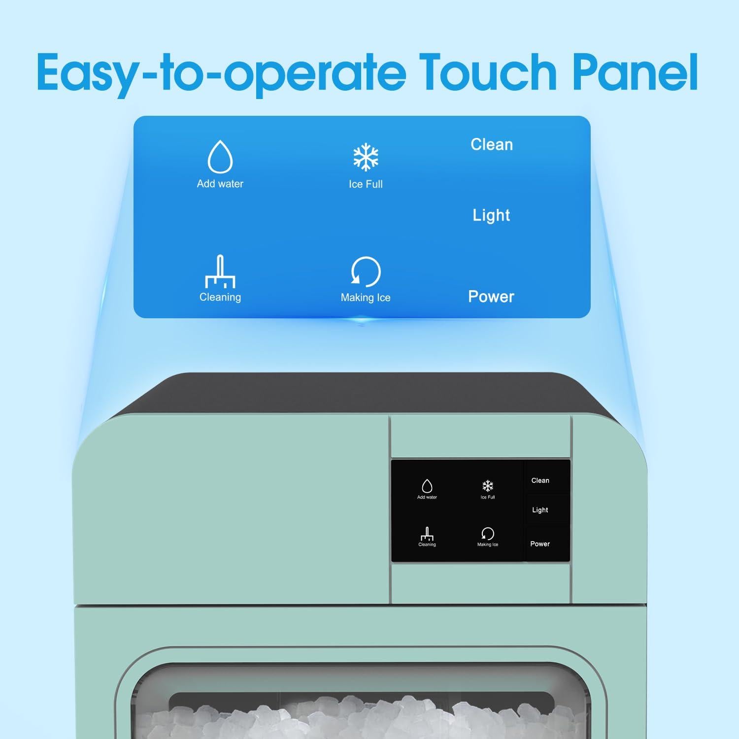 Máquina de Hielo Nugget VECYS IC1501 Portátil 20 kg Verde