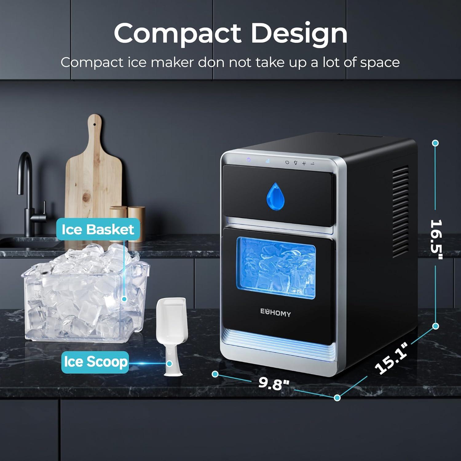 Máquina de Hielo EUHOMY IM022-LBS-HZM-10M 12.7Kg/24H