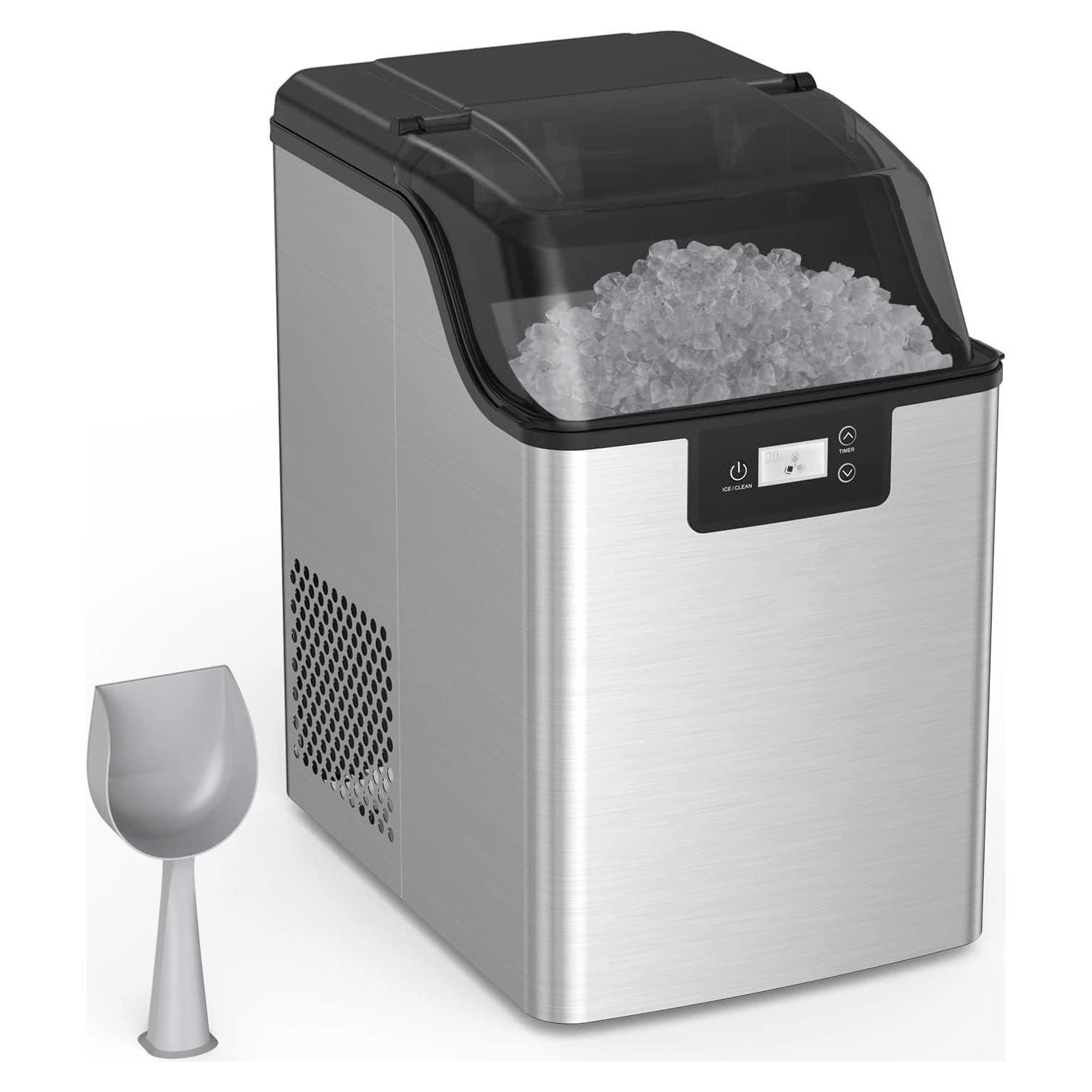 Máquina de Hielo de Mostrador Garvee ICJU_IZ01 44 kg/día Acero Inoxidable