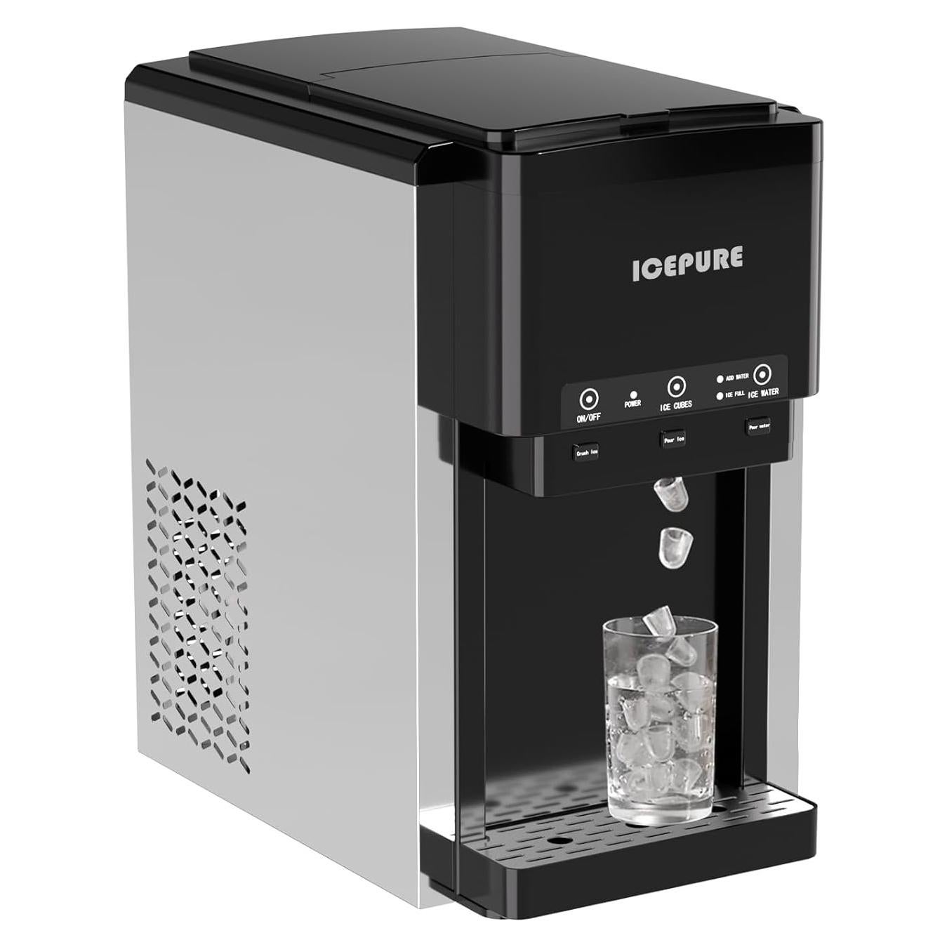 Enfriador de Agua 3 en 1 ICEPURE con Fabricador de Hielo 19 kg/día