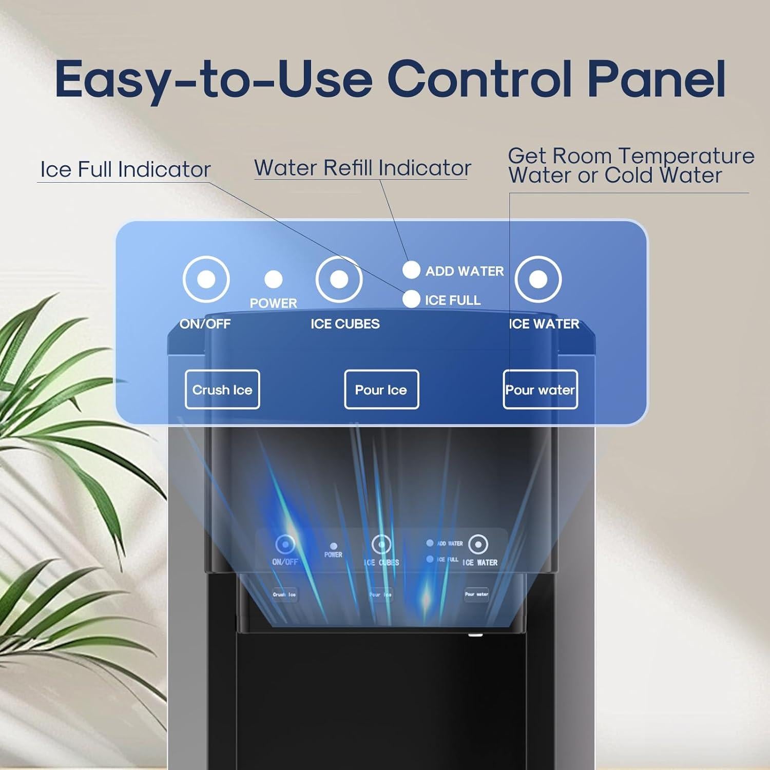 Enfriador de Agua 3 en 1 ICEPURE con Fabricador de Hielo 19 kg/día