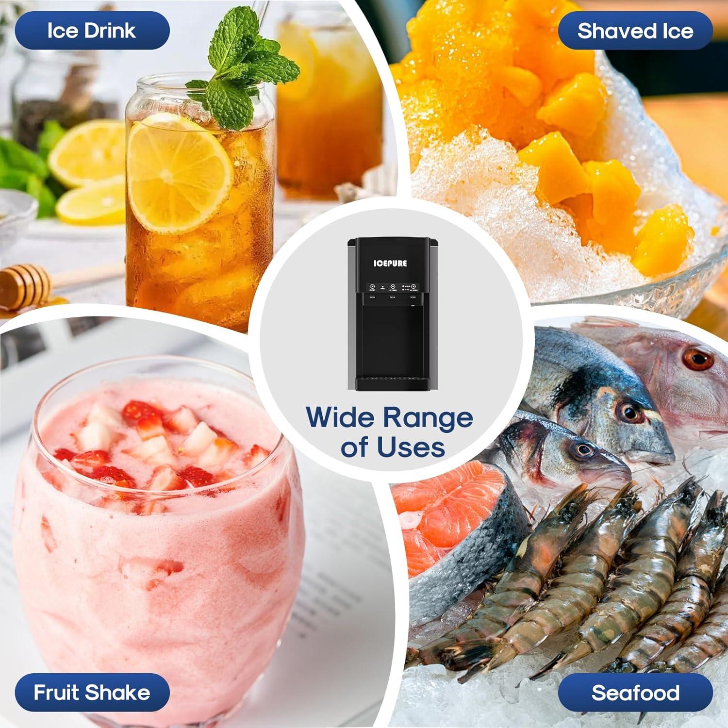 Enfriador de Agua 3 en 1 ICEPURE con Fabricador de Hielo 19 kg/día