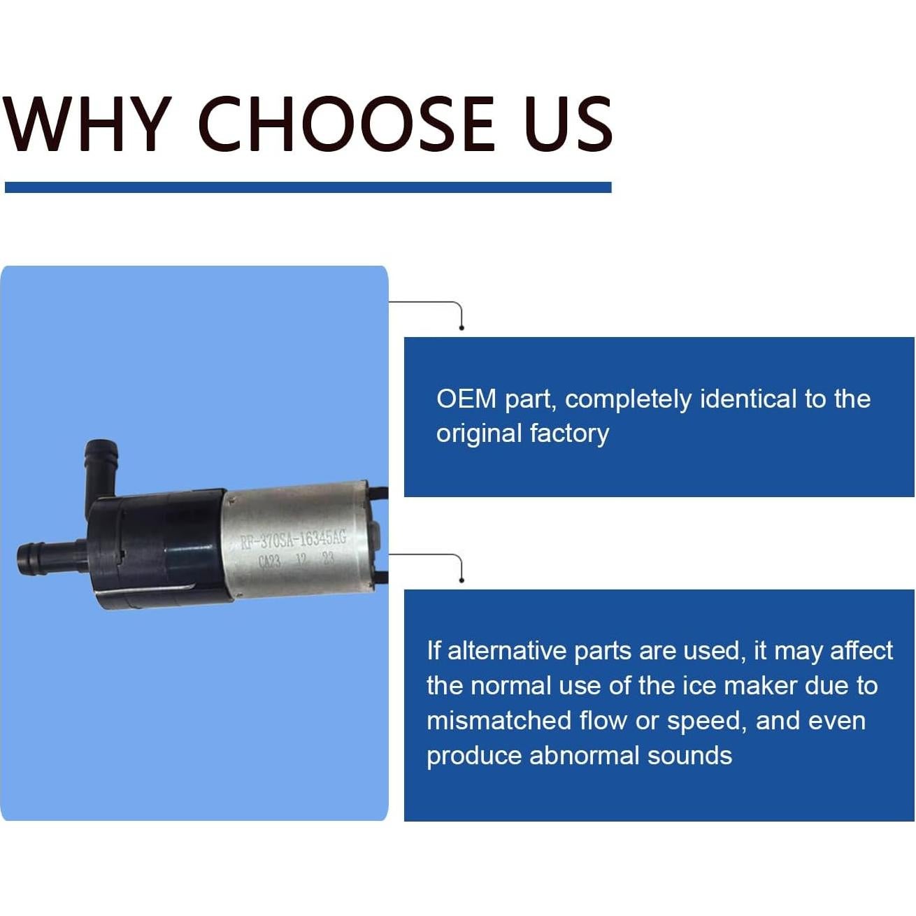 Bomba de Agua KPW26C-12C2 Ousted Compatible G E Profile Opal 2.0