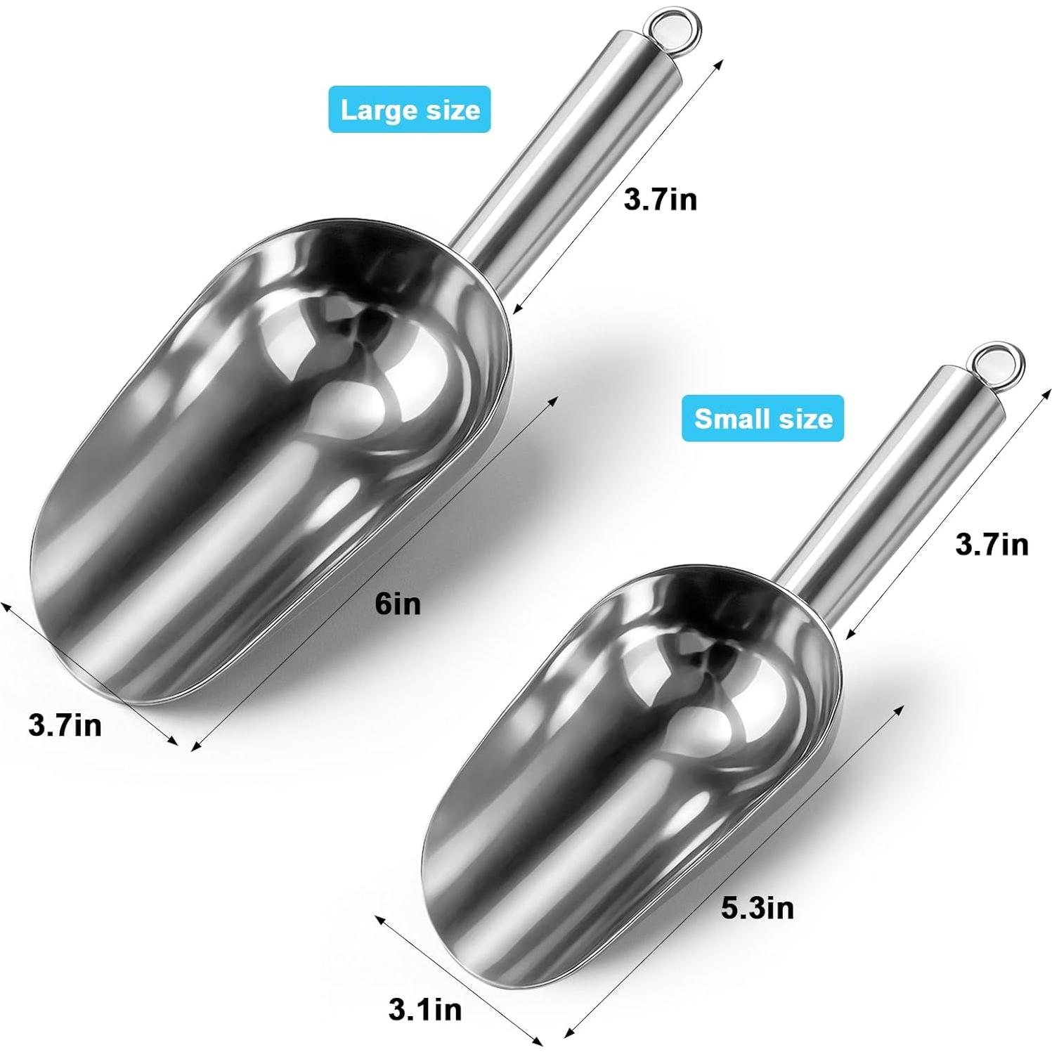 Cuchara de Hielo Grande Mity Rain Acero Inoxidable con Gancho Magnético