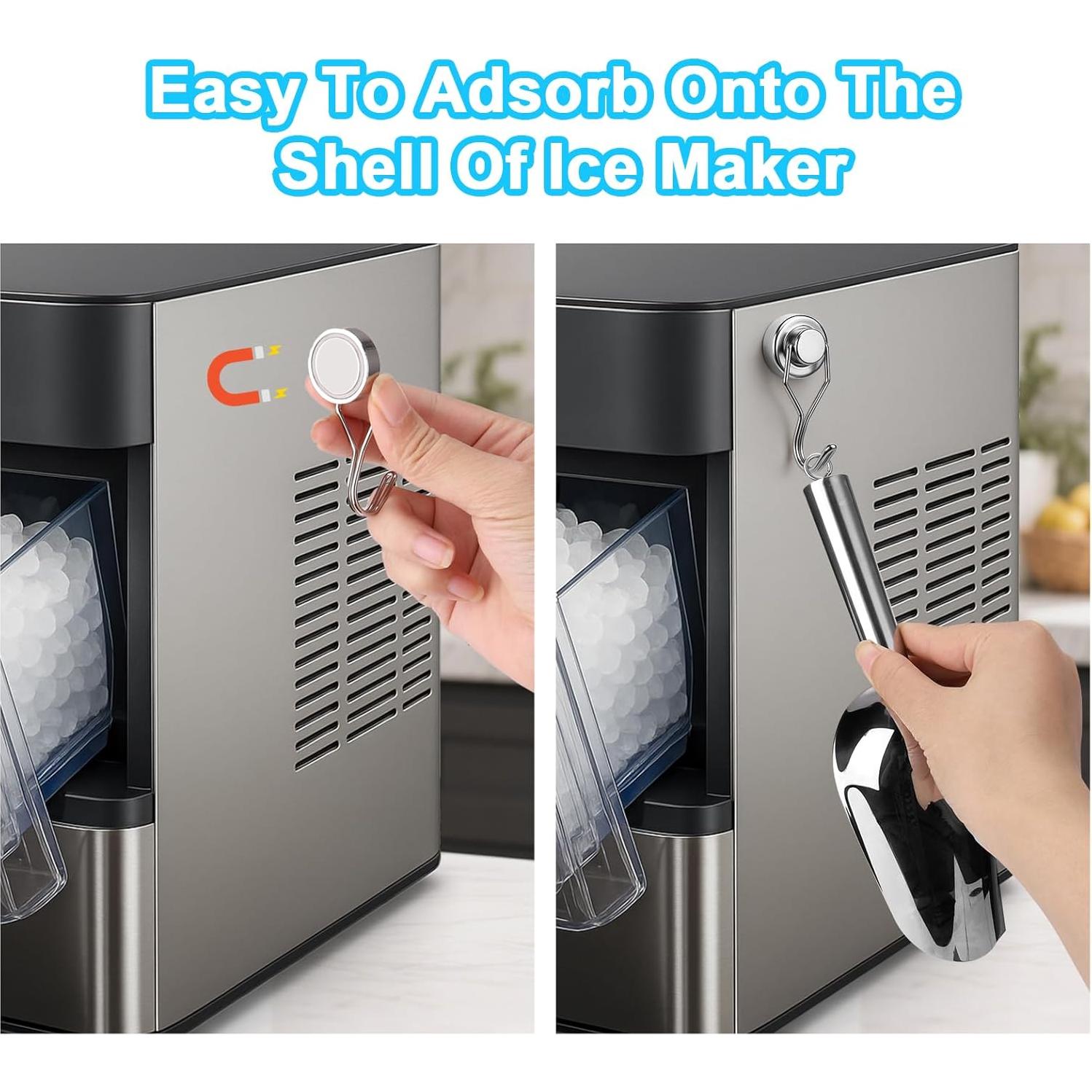 Cuchara de Hielo Grande Mity Rain Acero Inoxidable con Gancho Magnético