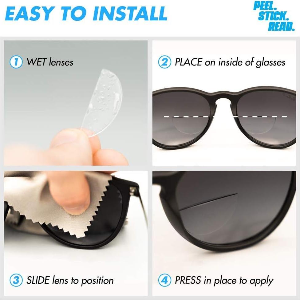 StickTite Lentes Bifocales Autoadhesivas 28mm 2.0D