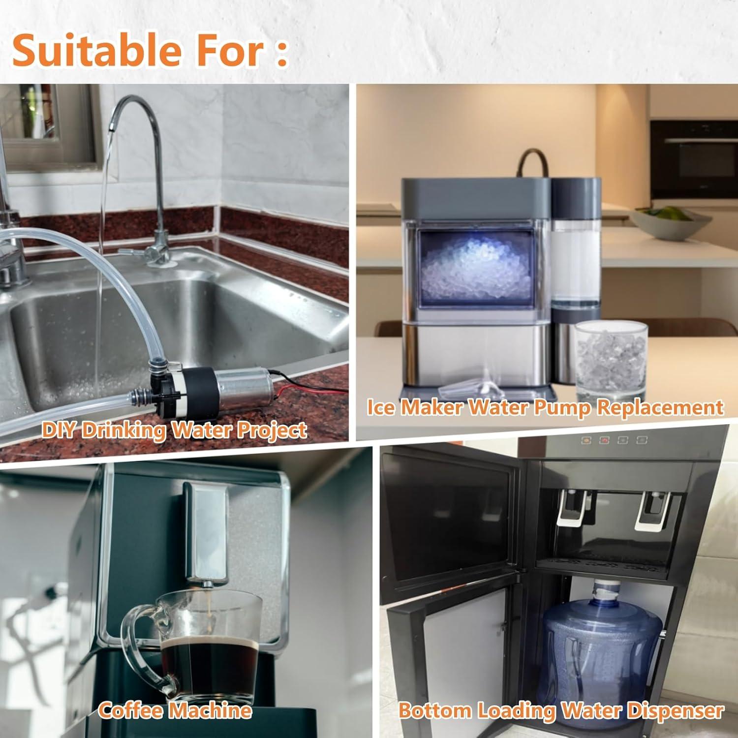 Bomba de Agua HUILING DC 12V 0.8LPM para Fabricador de Hielo