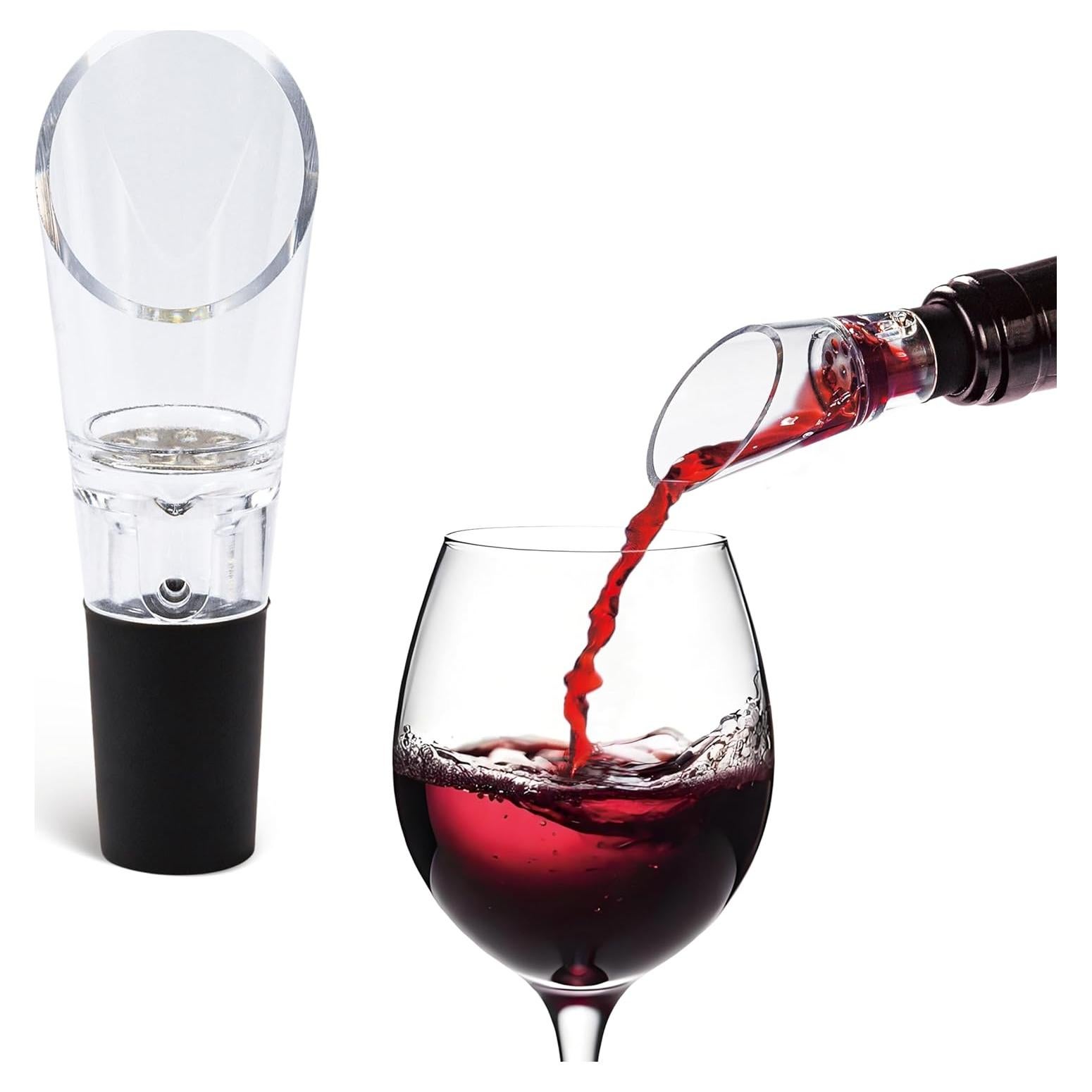 Juego de 2 Aeradores de Vino Aertyzeen - Sin Goteo, 36g