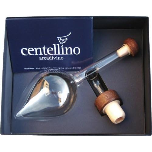Decantador de Vino Centellino Italiano 125ml Vidrio Rojo