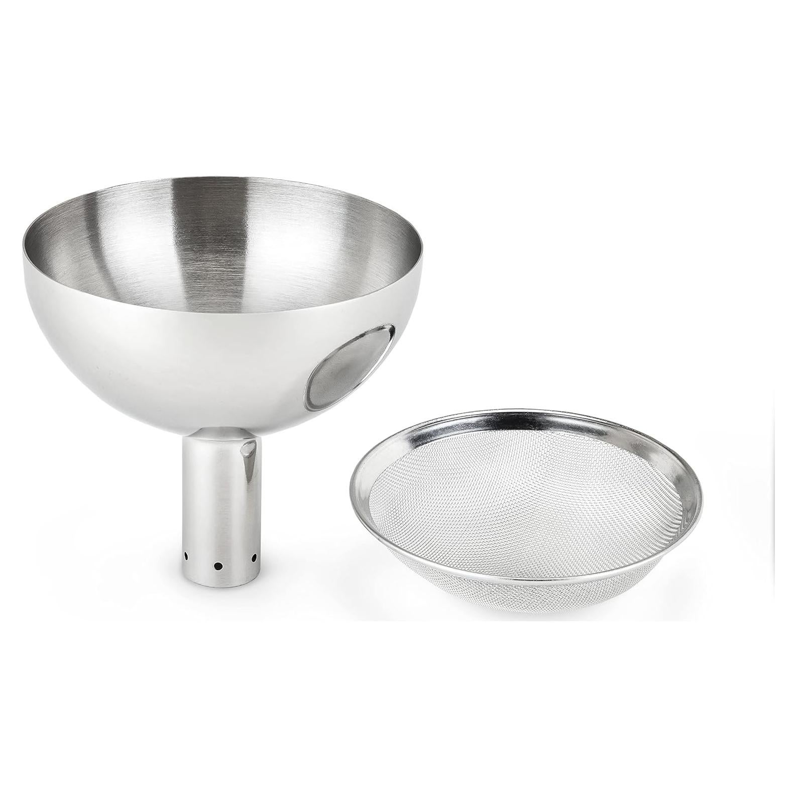 Embudo Decantador de Vino VERDADERO con Filtro de Acero Inoxidable