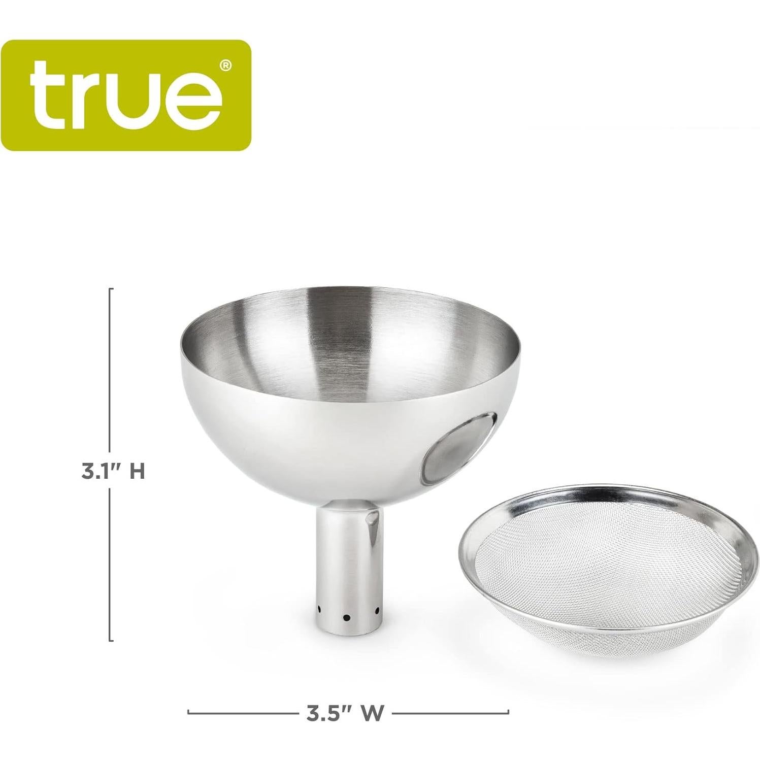 Embudo Decantador de Vino VERDADERO con Filtro de Acero Inoxidable