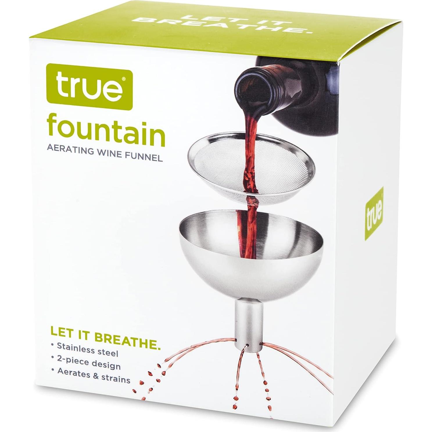 Embudo Decantador de Vino VERDADERO con Filtro de Acero Inoxidable