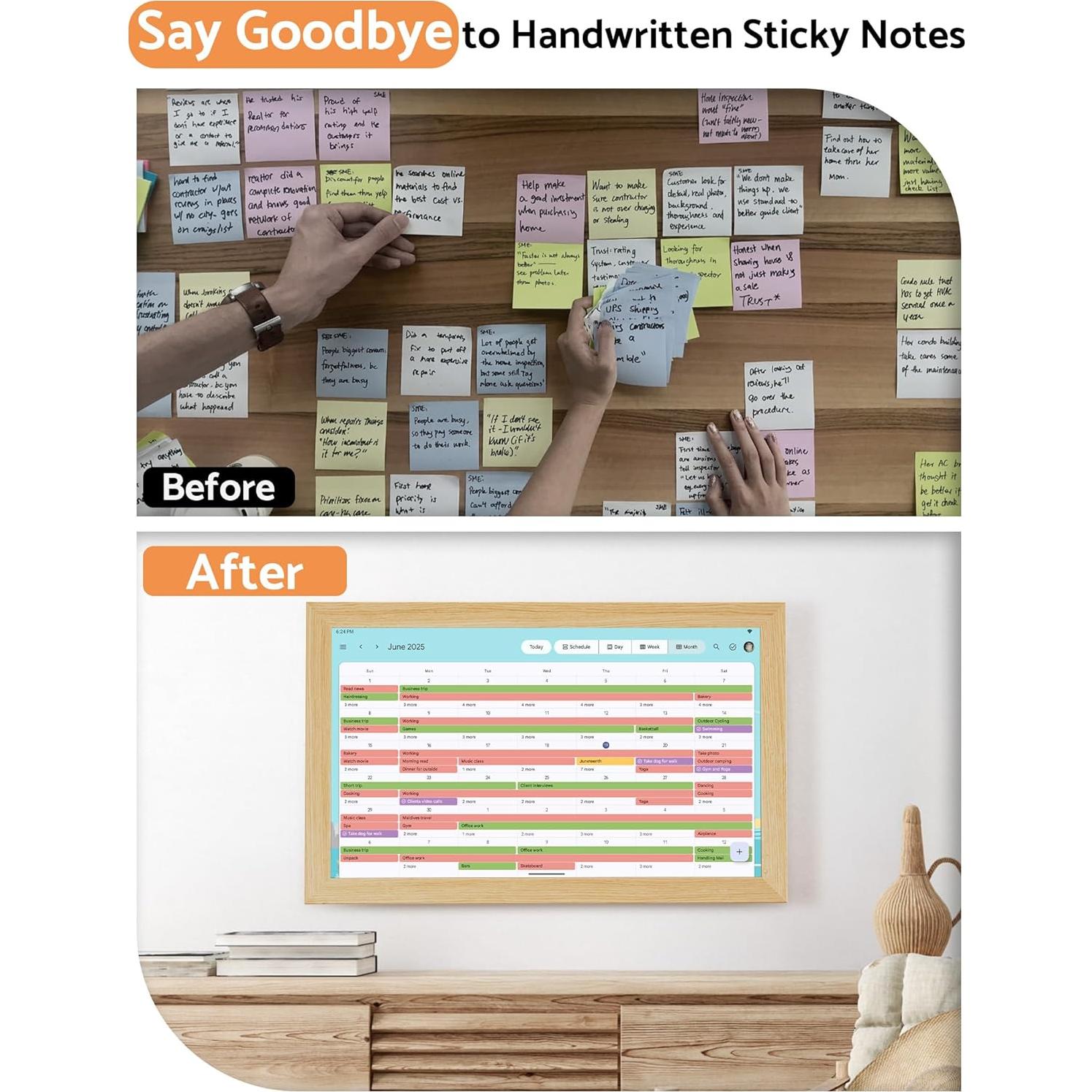 Calendario Digital de Pared Homlab 21.5" HD Inteligente