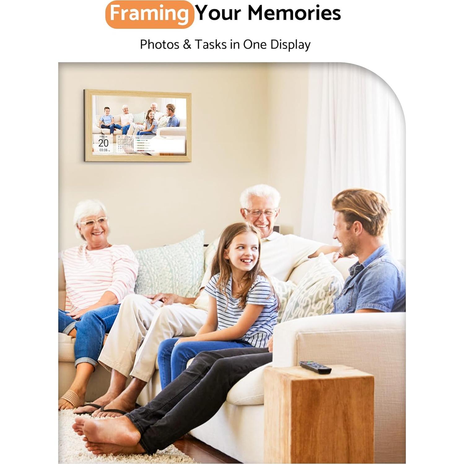 Calendario Digital de Pared Homlab 21.5" HD Inteligente