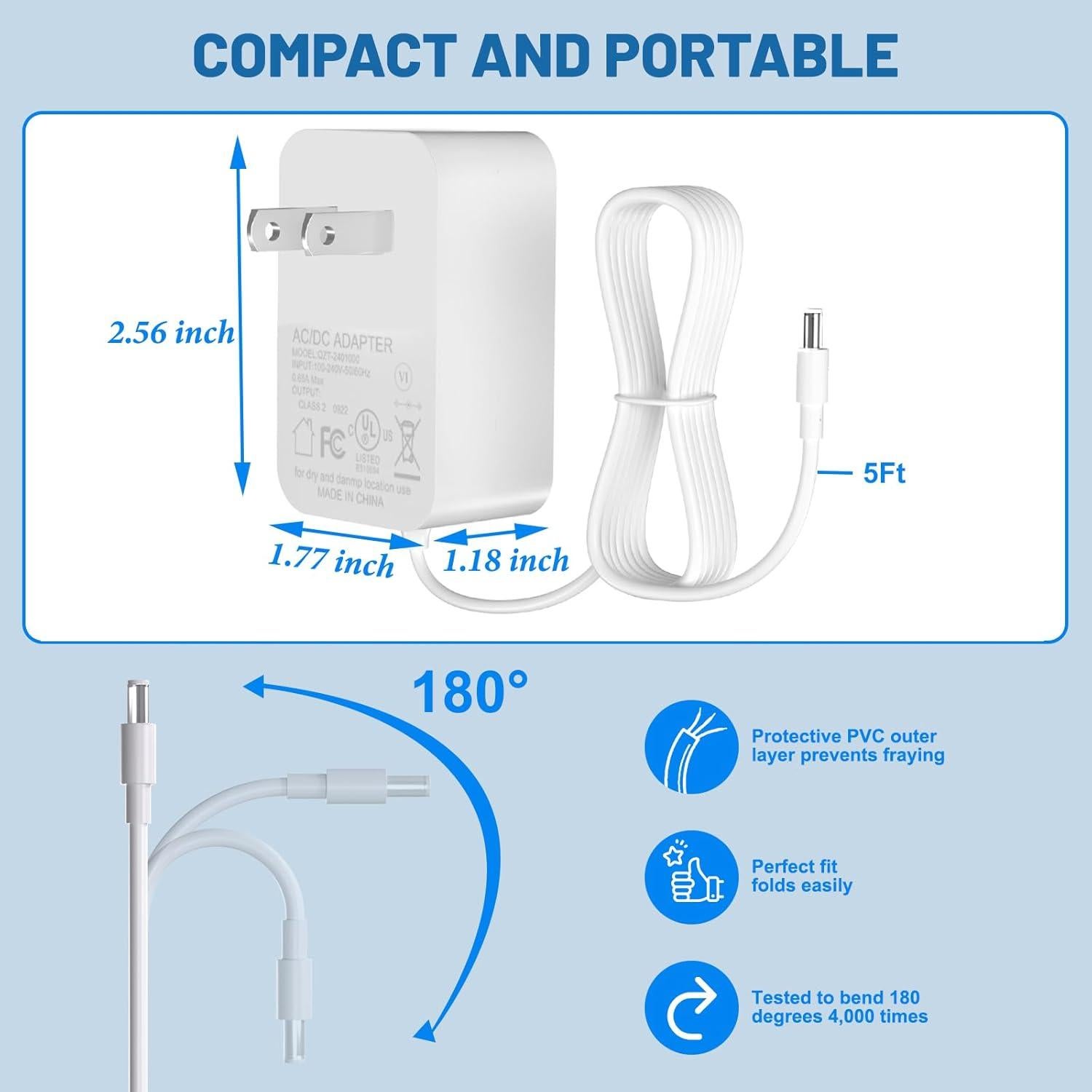 Cable de Alimentación para Calendario Digital Skylight 15"