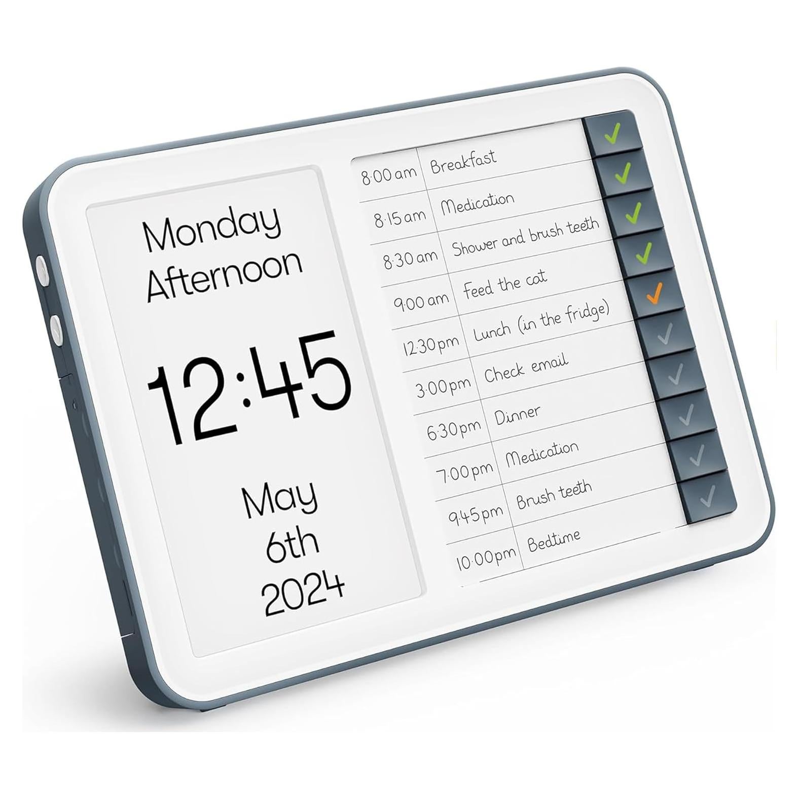Reloj Digital Relish Day Hub para Personas Mayores - Pantalla Grande