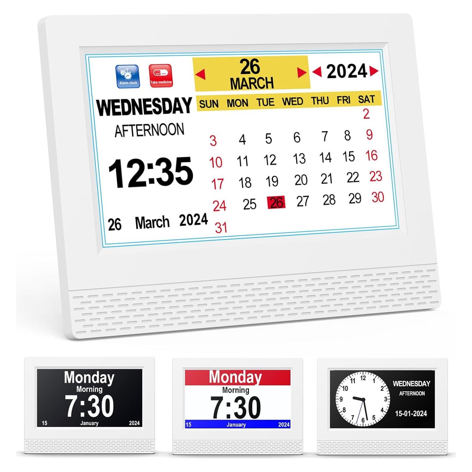 Reloj Despertador Digital SENXINGYAN 7" Pantalla Grande HD