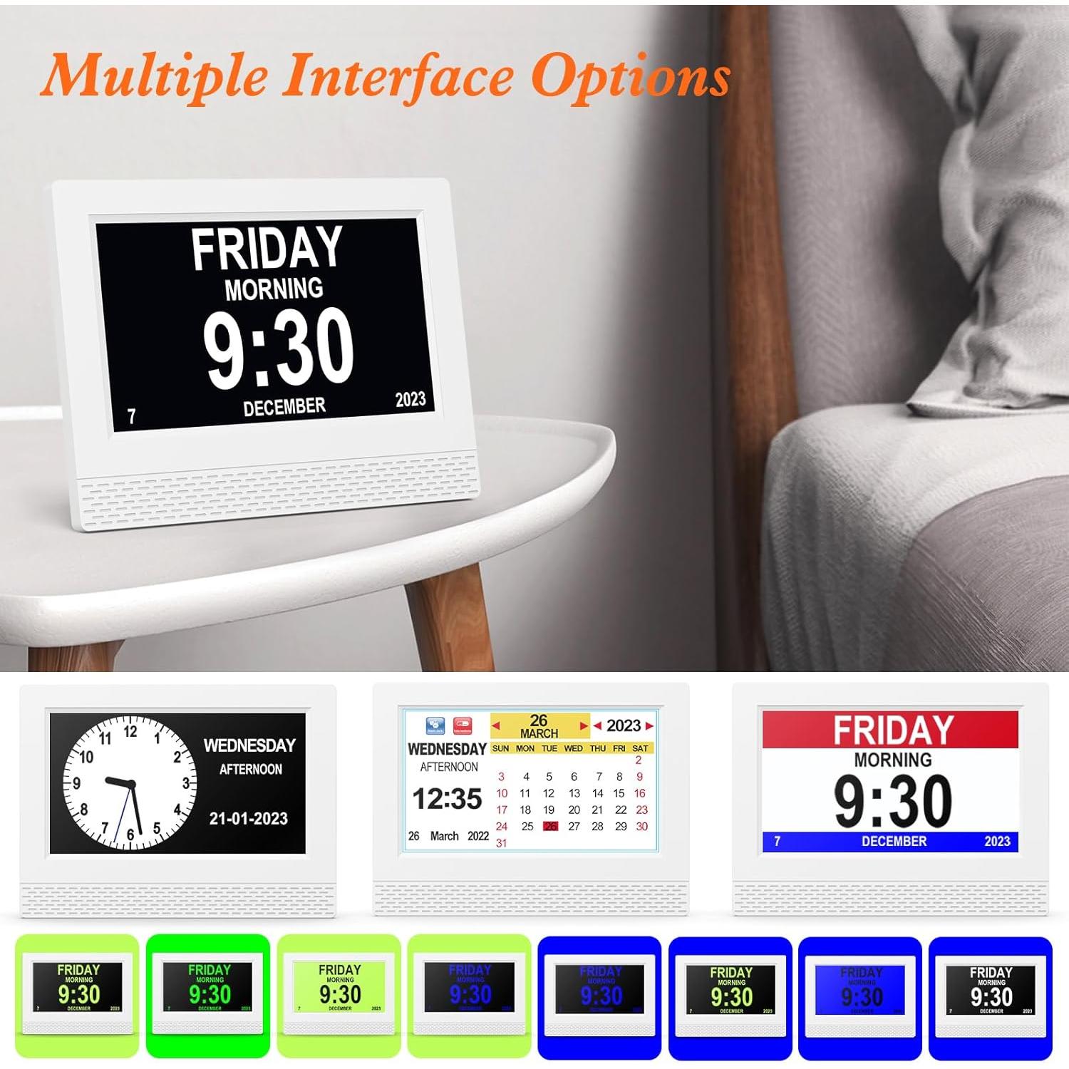 Reloj Despertador Digital SENXINGYAN 7" Pantalla Grande HD