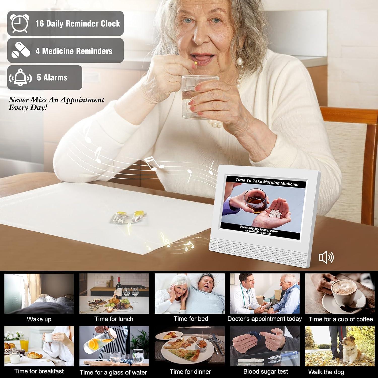 Reloj Despertador Digital SENXINGYAN 7" Pantalla Grande HD