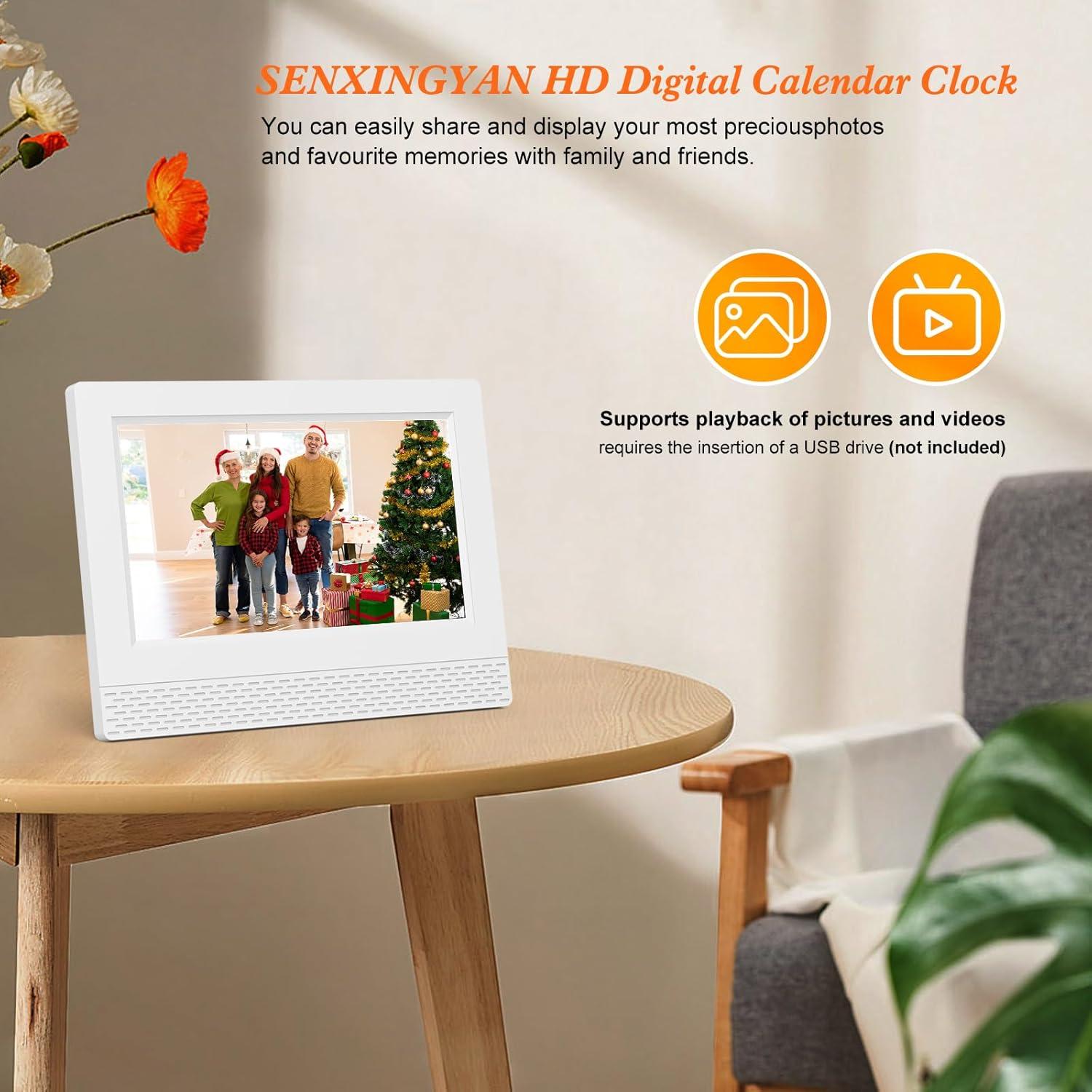 Reloj Despertador Digital SENXINGYAN 7" Pantalla Grande HD