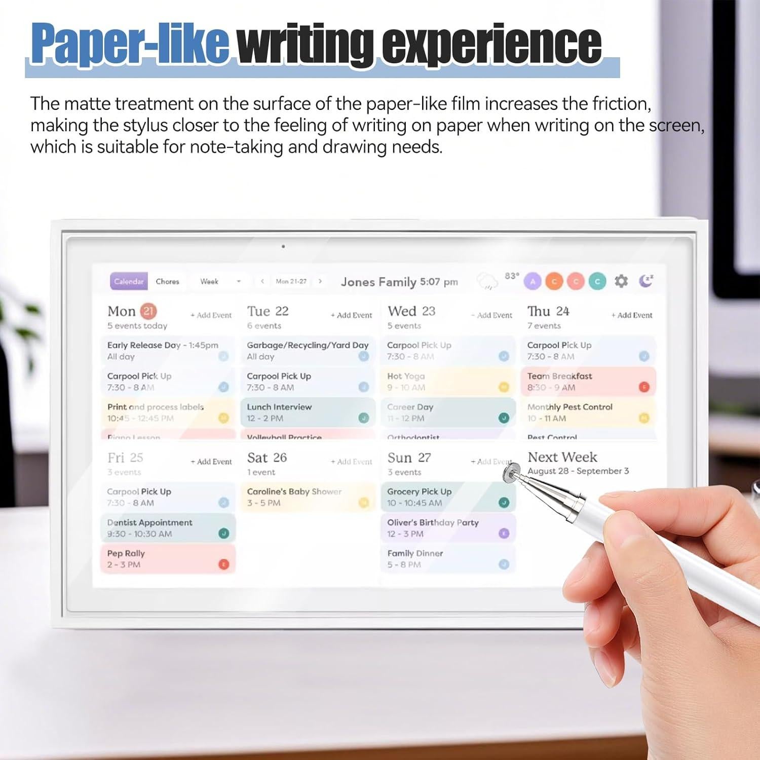 Protector de Pantalla Antihuellas para Calendario Skylight 15.6"