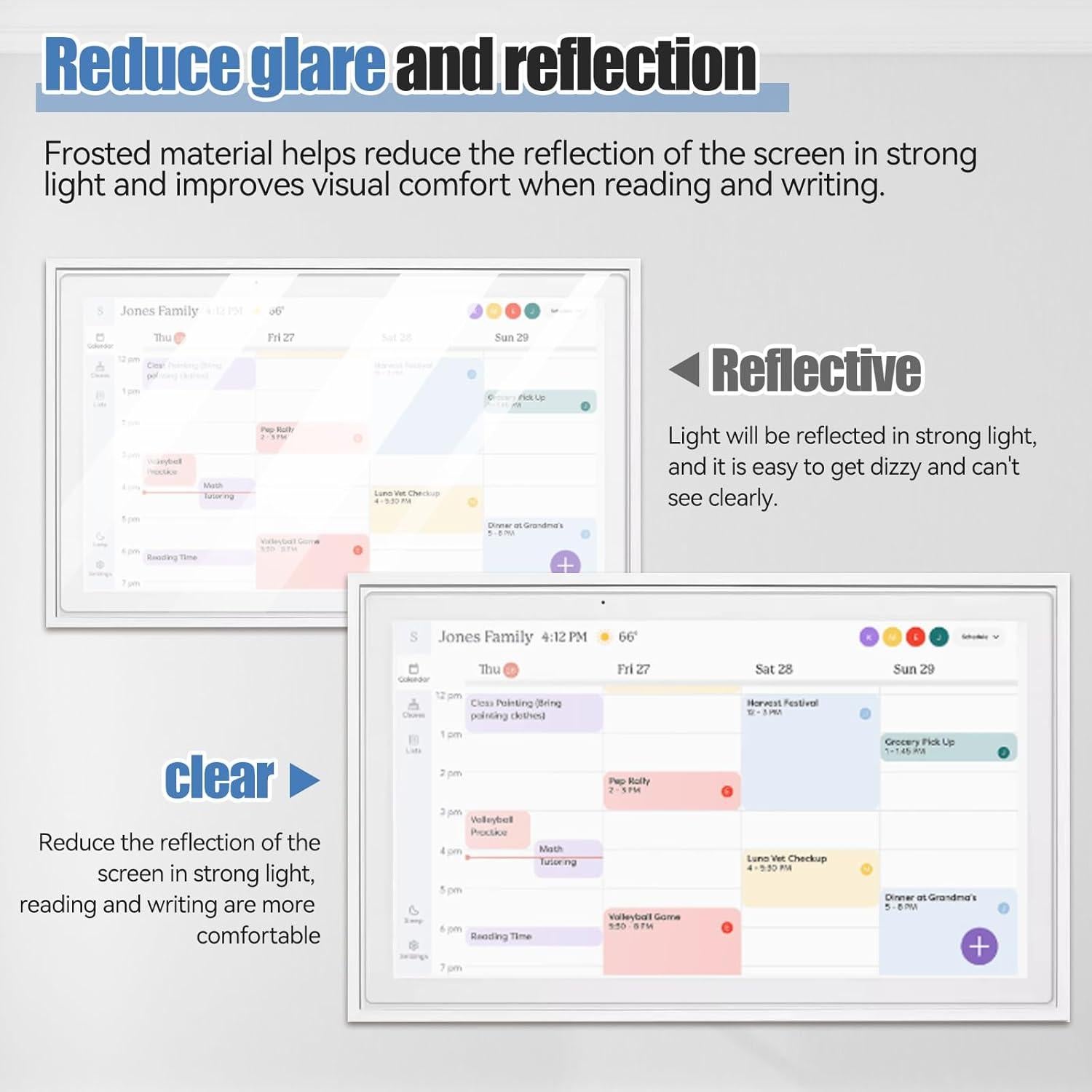 Protector de Pantalla Antihuellas para Calendario Skylight 15.6"