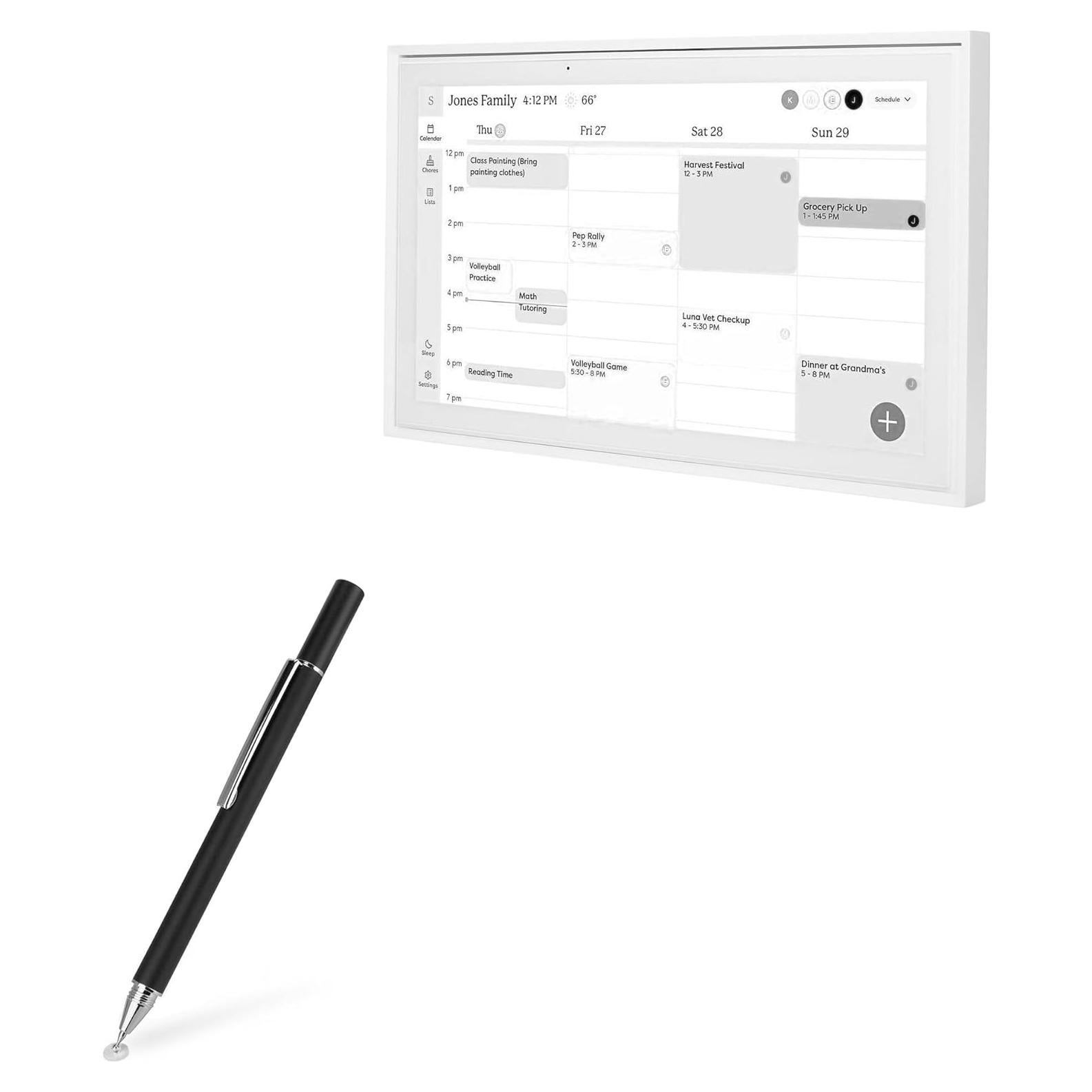Stylus Pen BoxWave Capacitivo FineTouch - Precisión Alta - Negro