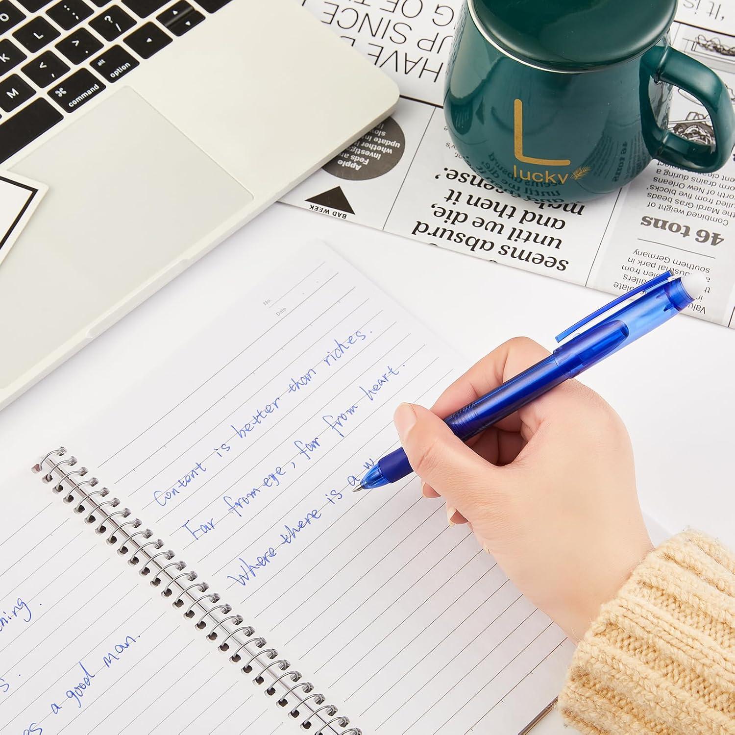 Bolígrafos de Gel Borrables Volcanics Azul 0.7mm - Paquete de 12