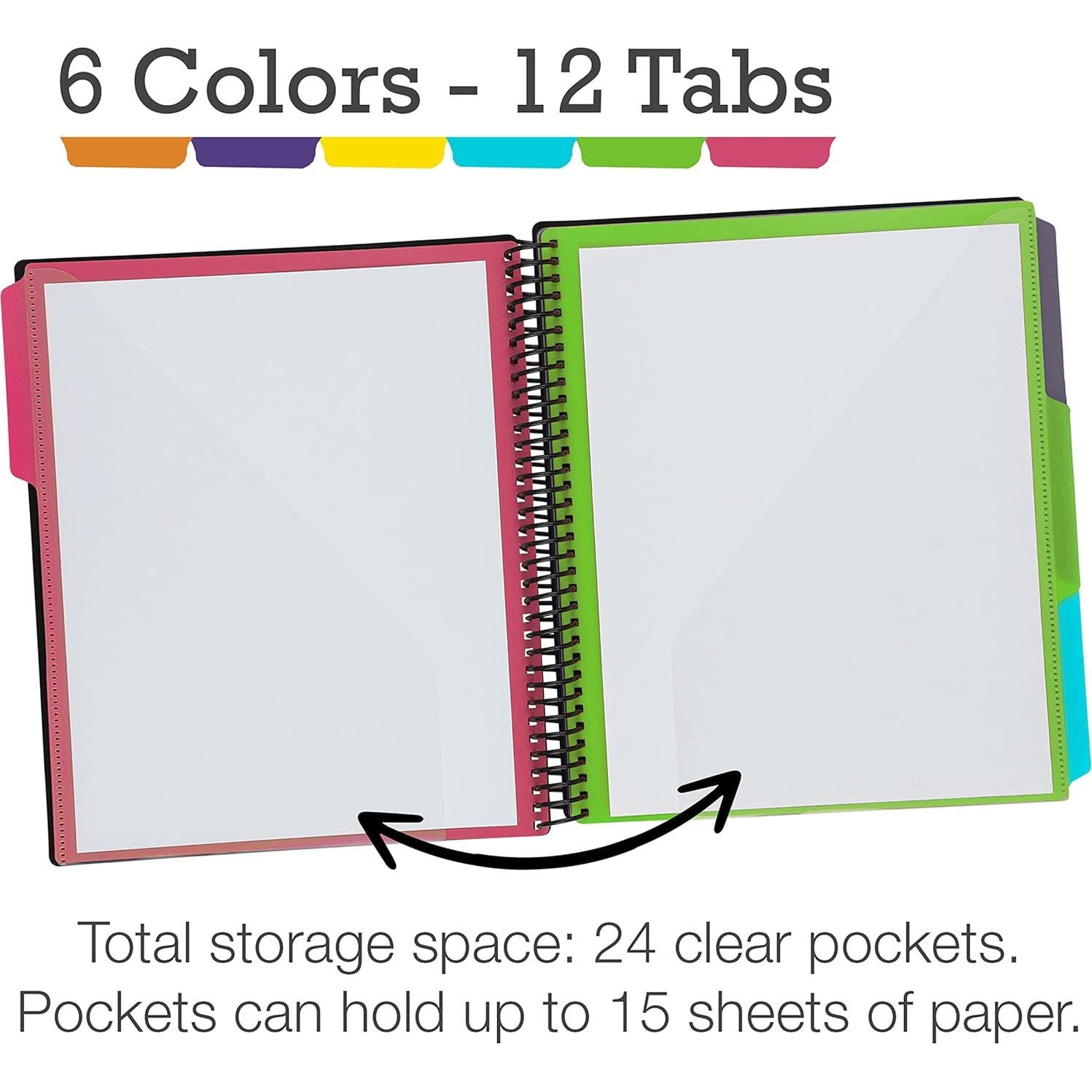 Samsill Organizador de Proyectos 2 Paquetes 24 Bolsillos