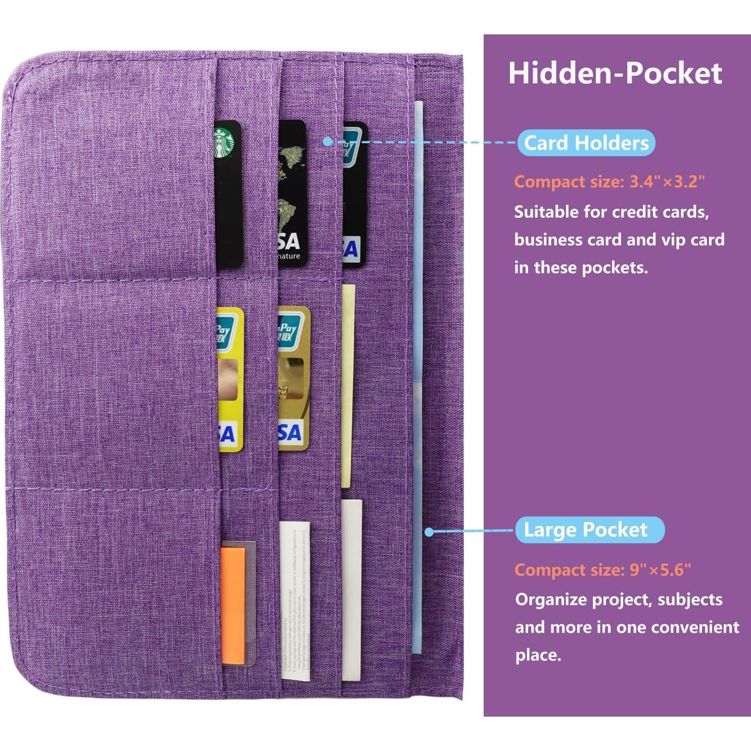 Cubierta de Folio SivaLife A5 con 10 Bolsillos y Soporte