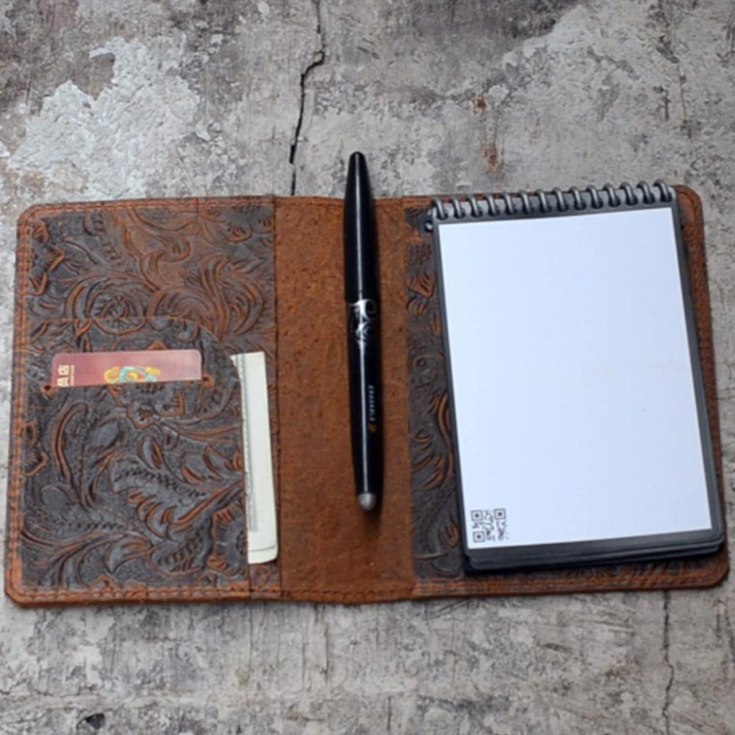 Cubierta de Cuero JJNUSA para Rocketbook Mini 18g Flor
